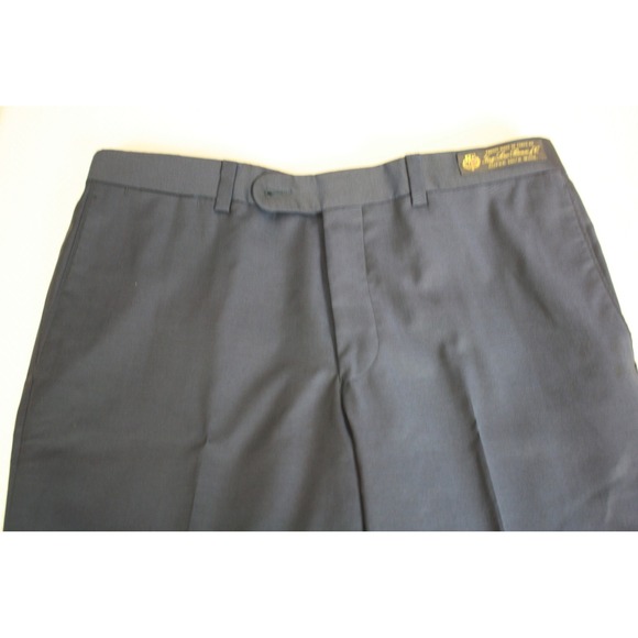 Jack Victor 1913 Luxury Collection Loro Piania 130s Wool Flat Front Navy - Picture 5 of 9